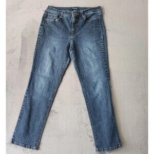 BANDOLINO Jeans WOMENS SIZE 12 CAROLINE Straight Leg Blue Denim